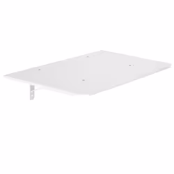 VIVO Attachable Shelf for STAND-TV03W TV Cart Series  White  SHELF-TV03W