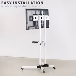 VIVO Attachable Shelf for STAND-TV03W TV Cart Series  White  SHELF-TV03W