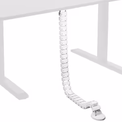VIVO Vertebrae Cable Management Kit for Desk Adjustable Quad Entry Wire Organizer Cord Protection Cover Flexible Spine Cab ...
