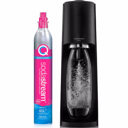 SodaStream Terra Sparkling Water Maker (Black) with CO2 and DWS Bottle