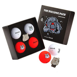Volvik Vivid British Bulldog Golf Balls (4 Balls) & Hat Clip Limited E