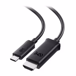 USB C to HDMI Cable 1.8m (USB-C to HDMI Cable) Supporting 4K 60Hz in Black - Thunderbolt 4 &3 / USB4 Port Compatible