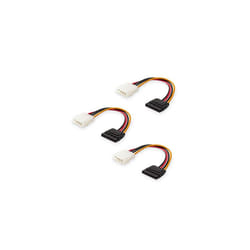 3Pack 4 Pin Molex to SATA Power Cable SATA to Molex 15cm