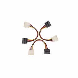 3Pack 4 Pin Molex to SATA Power Cable SATA to Molex 15cm