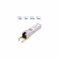1000BASE-T Gigabit SFP to RJ45 Copper Ethernet Modular Transceiver for Cisco, Ubiquiti, TP-Link, Huawei, Mikrotik,