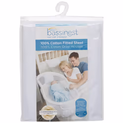 Halo Bassinest Fitted Sheet  100% Cotton  Super Soft Bassinet Sheet for Baby Boys  Girls and Unisex  Breathable and Lightweight Mattress Pad Cover  So