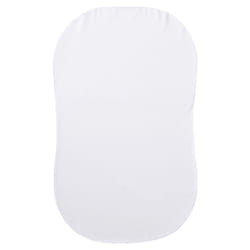 Halo Bassinest Fitted Sheet  100% Cotton  Super Soft Bassinet Sheet for Baby Boys  Girls and Unisex  Breathable and Lightweight Mattress Pad Cover  Wh