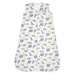 HALO SleepSack 100% Cotton Wearable Blanket Swaddle Transition Sleeping Bag TOG 0.5 Watercolor Dinos Medium 6-12 Months