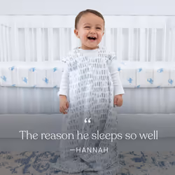 HALO SleepSack  100% Cotton Wearable Blanket  Swaddle Transition Sleeping Bag  TOG 0.5  Birds  Medium  6-12 Months