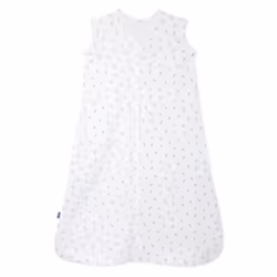 HALO SleepSack 100% Cotton Wearable Blanket Swaddle Transition Sleeping Bag TOG 0.5 Blue Thyme Medium 6-12 Months