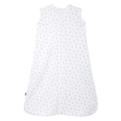 HALO SleepSack  100% Cotton Wearable Blanket  Swaddle Transition Sleeping Bag  TOG 0.5  Blue Thyme  Medium  6-12 Months