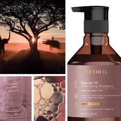 Theorie Smoothing Shampoo - Frizz Control with Marula  Sea Buckthorn & Grape Seed Oils  Sulfate-Free  Gluten-Free  All Hair Types  800 ML