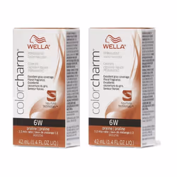 6W Praline Wella Color Charm Permanent Haircolor - 6W â pack of 2