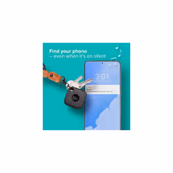 Mate 2022 3Pack Black Bluetooth Tracker Keys Finder and Item Locator for Keys Bags and More Up to 250 ft Range WaterResistant Phone Finder