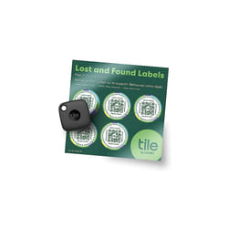 Mate + Lost and Found Labels - Bluetooth Tracker for Keys, Bags and More; QR Scannable Labels for Laptops, Water Bottles