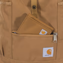 Carhartt Convertible  Durable Tote Bag with Adjustable Backpack Straps and Laptop Sleeve  Brown  One Size