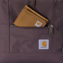 Carhartt Convertible  Durable Tote Bag with Adjustable Backpack Straps and Laptop Sleeve  Wine  One Size