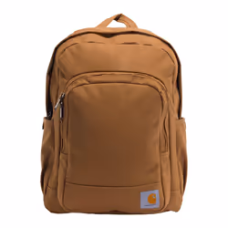 Carhartt 25L Classic Backpack Durable Water-Resistant Pack with Laptop Sleeve Brown One Size