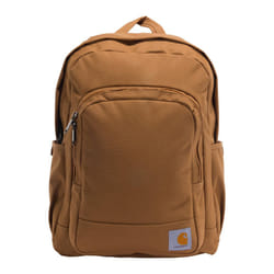 Carhartt 25L Classic Backpack  Durable Water-Resistant Pack with Laptop Sleeve  Brown  One Size