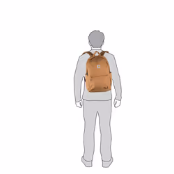 Carhartt 21L Classic Daypack Durable Water-Resistant Pack with Laptop Sleeve Blue One Size