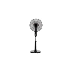 Height Tilt Angle Adjustable Oscillating Digital Dual 3Blade 3Speed Standing Pedestal Fan with Remote Control Black