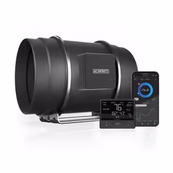 AC Infinity CLOUDLINE PRO T8  Quiet 8  Inline Duct Fan with Temperature Humidity VPD Controller  WiFi Integrated App Control  ...