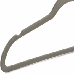 Amazon Basics Slim  Velvet  Non-Slip Suit Clothes Hangers  Gray/Silver - Pack of 100