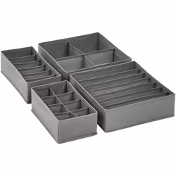 Amazon Basics Dresser Drawer Storage Organizer for Undergarments Set