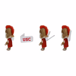 USC Tommy Trojan Mascot Bobbi-Dobbiez Attachable Plushie