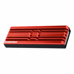 Enermax M.2 2280 NVMe SSD Heatsink Double-Sided Heat Sink with Thermal Silicone Pad for PC / PS5 Cooling Red