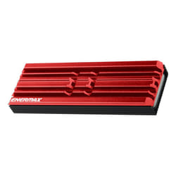 Enermax M.2 2280 NVMe SSD Heatsink  Double-Sided Heat Sink  with Thermal Silicone Pad for PC / PS5 Cooling  Red