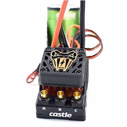 Castle Creations Copperhead 10 Sensored ESC Crawler Edition W / 1406-3800 Kv Sensored Motor, ESC, Black, Green