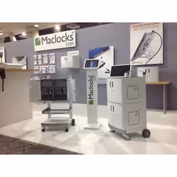 Compulocks CartiPad Uno Tablet / Laptop Charging Rolling Cart 16 Devices UK Power Plug