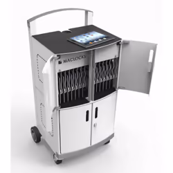 Compulocks CartiPad Duo Tablet / Laptop Charging Rolling Cart 32 Devices UK Power Plug, Indoor, White