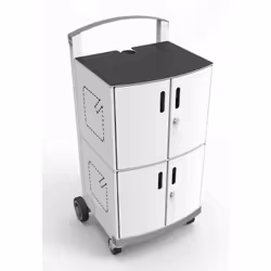 Compulocks CartiPad Duo Tablet / Laptop Charging Rolling Cart 32 Devices UK Power Plug