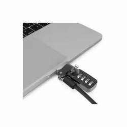 Compulocks Ledge Lock Adapter for MacBook Pro 13" M1 & M2 with Combination Cable Lock Silver, Combination lock, Black, Silver