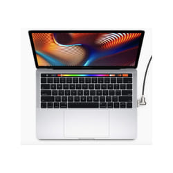 Compulocks Ledge Lock Adapter for MacBook Pro 16" (2019) with Keyed Cable Lock Silver