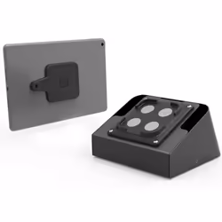 Compulocks Universal Tablet Magnetic AV Conference Room Capsule with Cable Lock Black