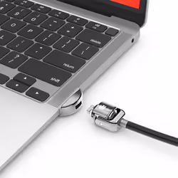 Compulocks Ledge Lock Adapter for MacBook Air 13" M1 with Keyed Cable Lock Silver, Antivirus security