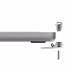 Compulocks Ledge Lock Adapter for MacBook Pro 16" M1, M2 & M3 with Combination Cable Lock Silver - Additional view 4