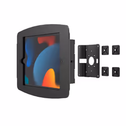 Compulocks iPad Pro 12.9" (3-6th Gen) Space Enclosure Glass Mount Black