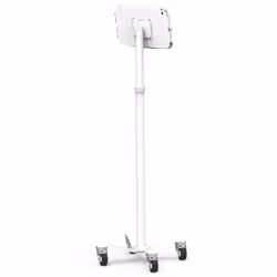 Compulocks iPad Pro 12.9" (3-6th Gen) Space Enclosure Medical Rolling Cart White