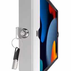 Compulocks iPad Pro 12.9" (3-6th Gen) Space Enclosure Medical Rolling Cart White