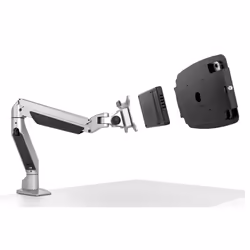 Compulocks iPad Pro 12.9" (3-6th Gen) Space Enclosure Articulating Arm Mount Plus Hub Black