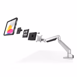 Compulocks Universal Tablet Magnetic Articulating Arm Mount Plus Hub Black, Multimedia stand, Black, Silver, Tablet, 1 pc(s)