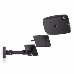 Compulocks iPad Pro 12.9" (3-6th Gen) Space Enclosure Swing Wall Mount Plus Hub Black