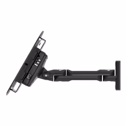 Compulocks iPad Pro 12.9" (3-6th Gen) Space Enclosure Swing Wall Mount Plus Hub Black