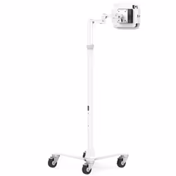 Compulocks iPad Pro 12.9" (3-6th Gen) Space Enclosure Medical Rolling Cart Extended Plus Hub White