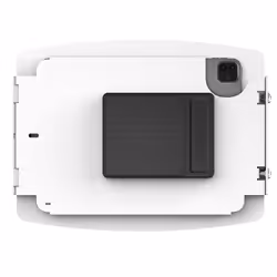 Compulocks iPad Pro 12.9" (3-6th Gen) Space Enclosure Medical Rolling Cart Plus Hub White