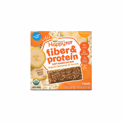 Happy Baby HappyTot Fiber & Protein Soft-Baked Bar Organic Bananas & Carrots -- 5 Bars